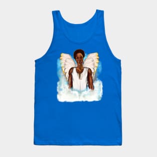 Afro angel - boy angel with curly Afro hair Tank Top